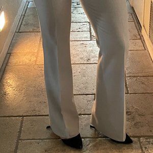 White House Black Market Cream Slacks Size 4